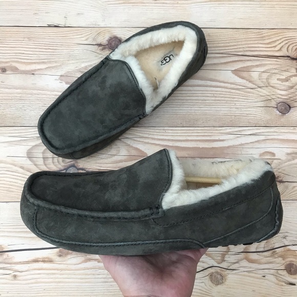 UGG Men’s Ascot Shearling Lined Suede Slipper - Picture 2 of 16